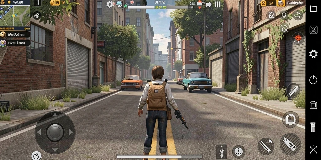 Aksi seru saat bertanding dalam mode multiplayer.