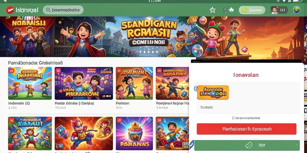 Pemandangan level baru yang memikat.