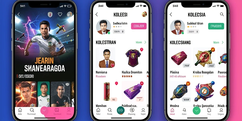 Leaderboard menampilkan peringkat pemain secara real-time.